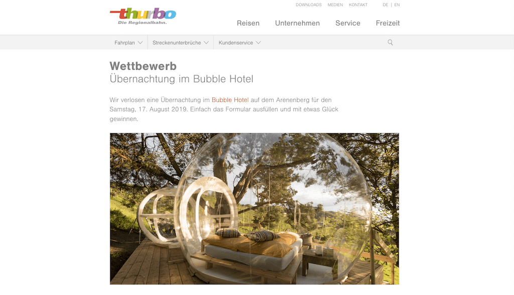 Wettbewerb als Freebie