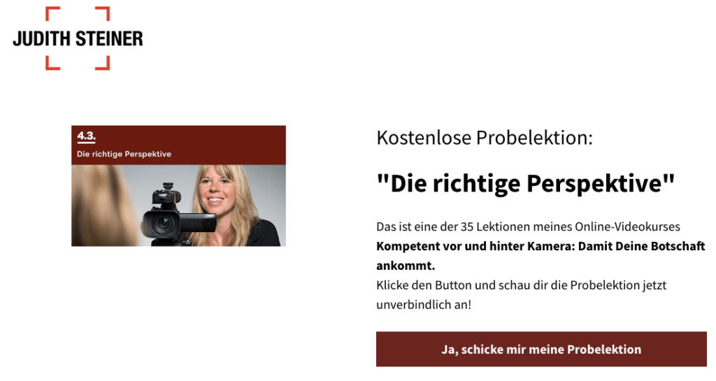 Probelektion als Freebie