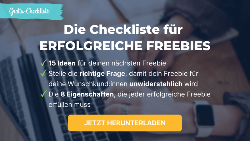 Freebie Arbeitsblatt & Checkliste