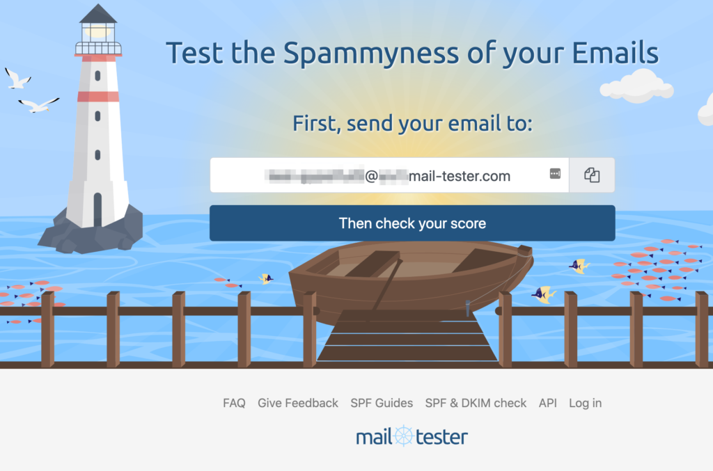 Screenshot Mailtester